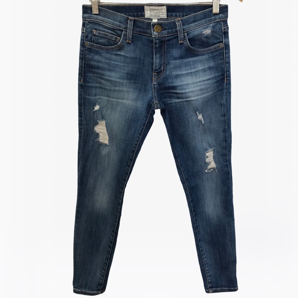 Current/Elliott Mid-Rise Distressed Women’s Jeans - 28 - Picture 5 of 15